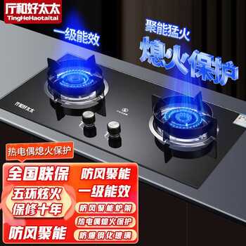 京东百亿补贴：厅和好太太 双灶家用煤气灶 五环钢火盖+钢化玻璃 液化气家电类商品-全利兔-实时优惠快报
