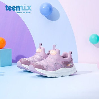 TEENMIX 天美意 秋季儿童鞋网面毛毛虫男女童运动鞋全利兔-实时优惠快报