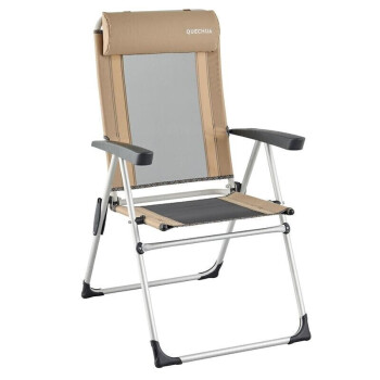 迪卡侬户外折叠椅便携舒适折叠扶手椅子躺椅懒人椅透气钓鱼椅QUNC-2962552-均码