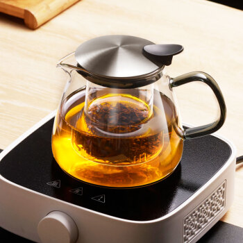 友客（YOUKE）茶壶玻璃茶具400ml 大容量过滤煮茶器办公养生泡茶壶 家用加厚耐热玻璃壶 G512