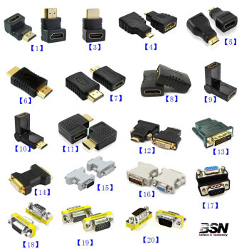 hdmi转vga转接头,vga接口转hdmi转换器 高清hdmi转接头hdmi转dvivga公对公公对母母对母连接线延长头5mini