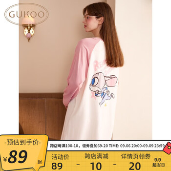 GUKOO 果壳 女士睡裙 823326121227全利兔-实时优惠快报
