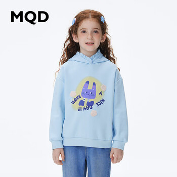 MQD 马骑顿 女童图案卫衣 浅蓝母婴玩具类商品-全利兔-实时优惠快报