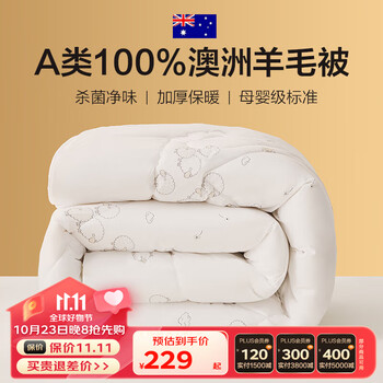 BEYOND 博洋 100%羊毛被 200*230cm家具家装类商品-全利兔-实时优惠快报