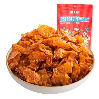 周黑鸭 周小伴零食研究所 麻辣豆皮 60g全利兔-实时优惠快报