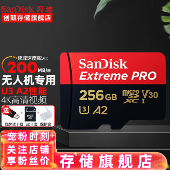 SanDisk TF˻ڴ濨 micro SD switch ֻ濨class10 256G(A2 200M/s)п׶
