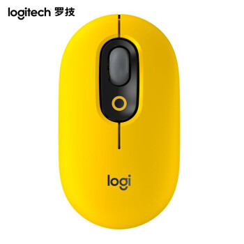 罗技（ Logitech ）无线蓝牙时尚办公鼠标POP MOUSE  男女便携鼠标 热力黄