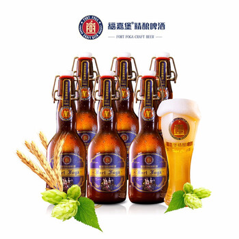 福嘉堡 青岛福嘉堡艾尔白味小麦白啤酒1L罐装2瓶起 臻选12.5p5.2度330ml*6瓶食品类商品-全利兔-实时优惠快报