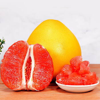 沃多鲜柚子 红心柚子 2个装（净重4-5斤）