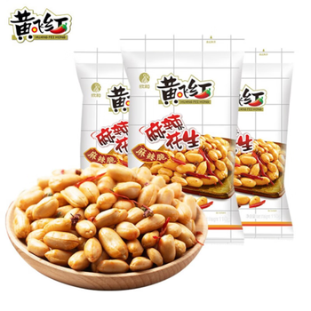 黄飞红 麻辣花生110g*3袋+送25g分享装*3全利兔-实时优惠快报