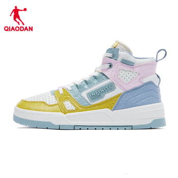 乔丹QIAODAN 女鞋板鞋运动休闲鞋 象牙色/淡灰绿/橡果黄-503 35.5运动户外类商品-全利兔-实时优惠快报