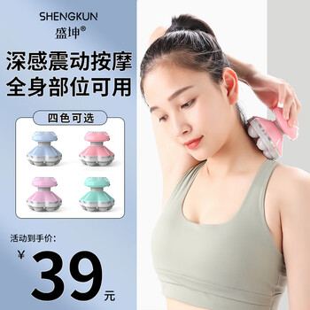 盛坤 迷你全身按摩器 浅粉色医疗保健类商品-全利兔-实时优惠快报