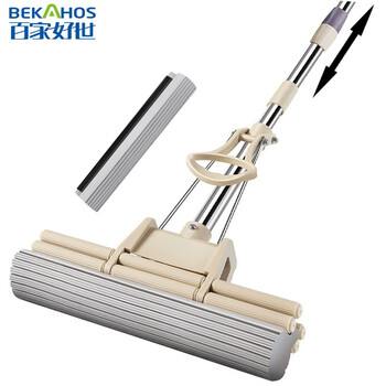 BEKAHOS 百家好世 滚轮胶棉拖把 27cm 2头日用百货类商品-全利兔-实时优惠快报