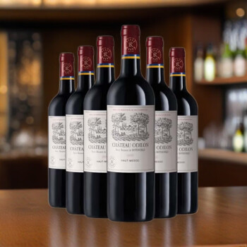 拉菲（LAFITE）遨迪诺古堡上梅多克干红葡萄酒 750ml*6 法国红酒整箱装