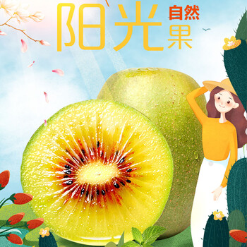 京东百亿补贴：鲜篮 四川红心猕猴桃 奇异果 红心果12粒 中果 单果70- 90g 全利兔-实时优惠快报