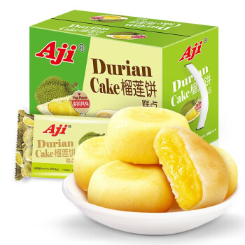 Aji 饼干蛋糕 零食点心 泰国风味榴莲饼糕点1000g/箱 年货糕点礼盒