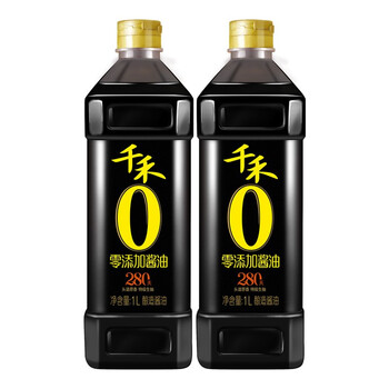千禾 头道原香280天1L特级生抽酱油 调味品 不使用添加剂 头道原香280天1L*2瓶全利兔-实时优惠快报