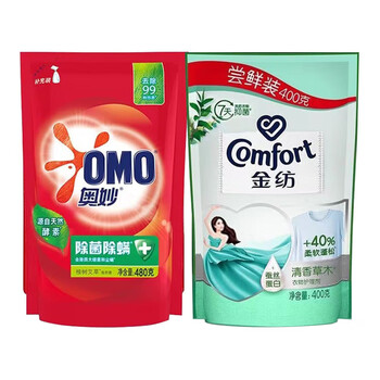 Comfort 金纺 柔顺剂400ml+洗衣液480g*1袋全利兔-实时优惠快报