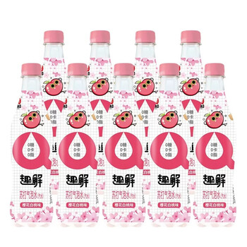 大窑 0糖0卡0脂汽水樱花白桃味苏打气泡水饮料450ml* 9瓶食品类商品-全利兔-实时优惠快报