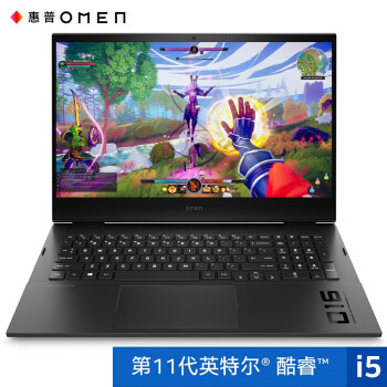 HP 惠普 暗影精灵7 16.1英寸游戏笔记本电脑（i5-11400H、16GB、512GSSD、RTX3050）