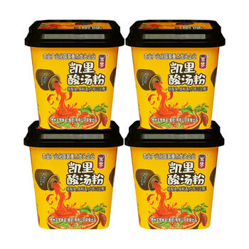 贵州凯里玉梦酸汤粉230克酸辣粉方便速食正宗酸汤米粉米线粉丝4桶装