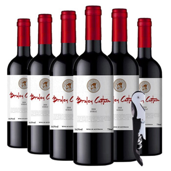 劳塔罗澳洲进口红酒 经典布拉雷老船长14.5度赤霞珠西拉混酿干红葡萄酒 整箱装