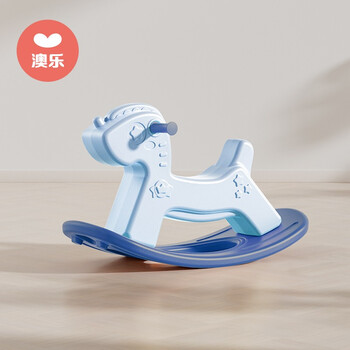 AOLE 澳乐 儿童摇摇马 独角兽款 蓝色母婴玩具类商品-全利兔-实时优惠快报