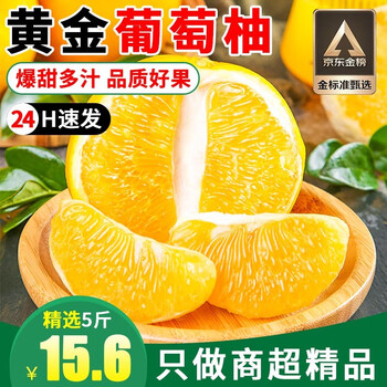 京东百亿补贴：沙窝曙光 黄金葡萄柚 整箱5斤装食品类商品-全利兔-实时优惠快报