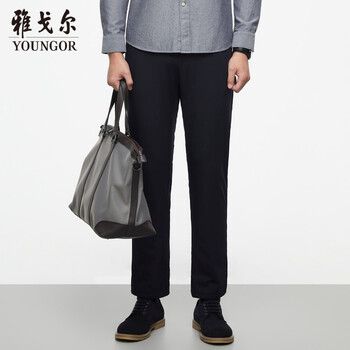 雅戈尔西裤男士2021秋冬季青年商务休闲气凝胶保暖男西裤vchx329970