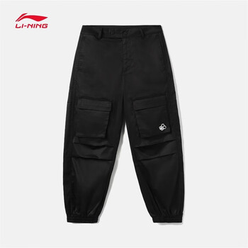 李宁休闲裤女迪士尼联名系列秋季新品束脚运动长裤