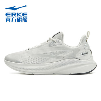 ERKE 鸿星尔克 追风 男子跑鞋 51122103294 铅笔灰/亮银 42运动户外类商品-全利兔-实时优惠快报