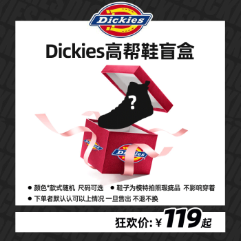 【惊喜盲盒】Dickies工装鞋盲盒，颜色款式随机 尺码可选 轻微瑕疵 颜色款式随机 41