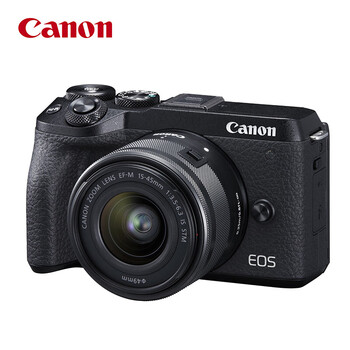 佳能canonm6mark2二代微单相机美颜数码照相机4k短视频拍摄eosm6ii