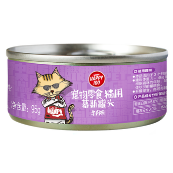 Wanpy 顽皮 95g 猫用牛肉慕斯罐头12罐其它类商品-全利兔-实时优惠快报