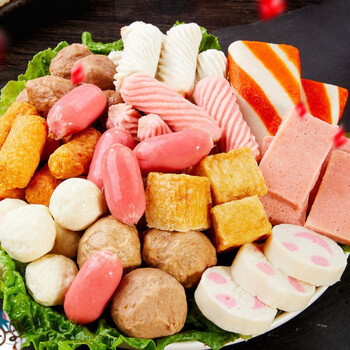 火锅食材丸子组合装关东煮速食包心牛肉丸鱼豆腐甜不