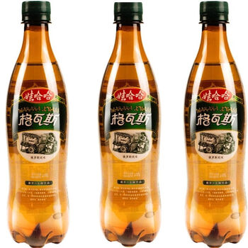 娃哈哈格瓦斯饮料330ml600ml瓶装整箱碳酸可乐麦芽味饮品600ml8瓶