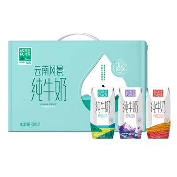 新希望 云南高原风景纯牛奶3.6g乳蛋白200g*12 买二送一全利兔-实时优惠快报
