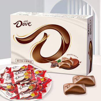 Dove 德芙 4.5g丝滑牛奶巧克力15粒*2盒装婚庆喜糖休闲零食糖果伴手礼 HTLM 4.5g丝滑牛奶盒装15粒*2盒全利兔-实时优惠快报