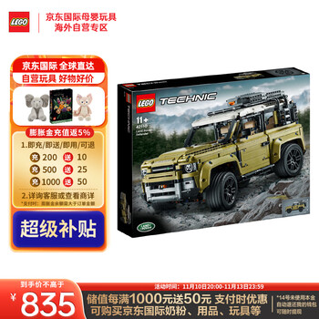 错过等一年、PLUS会员：LEGO 乐高 Technic科技系列 42110 路虎卫士全利兔-实时优惠快报
