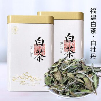 花小茵 福鼎白茶散茶白牡丹礼盒装 双罐配礼袋食品类商品-全利兔-实时优惠快报