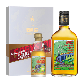 花乐（HUALUX） 花乐探索伴手礼盒200ml+50ml 苏格兰单一麦芽威士忌 洋酒 斯佩塞