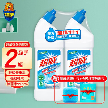 SUPERB 超威 洁厕剂强效去垢洁厕精洁厕灵马桶厕所清洁剂洁厕液除菌去异味 洁厕净500g*2瓶日用百货类商品-全利兔-实时优惠快报