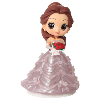 BANDAI 万代 Q-Posket 迪士尼公主 婚纱闪亮贝尔 手办全利兔-实时优惠快报