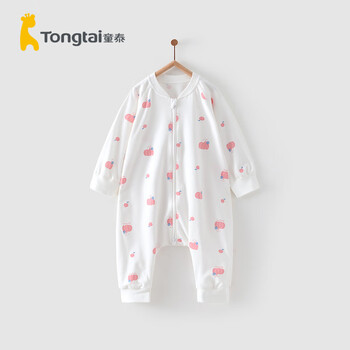 Tongtai 童泰 四季婴儿宝宝床品用品婴童分腿纯棉防惊跳睡袋防踢被 粉色 73cm（推荐身高73-90cm）母婴玩具类商品-全利兔-实时优惠快报