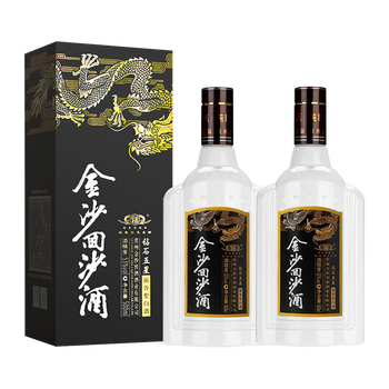 JINSHA 金沙 回沙酒 钻石五星 53%vol 酱香型白酒 500ml*2瓶 双支装食品类商品-全利兔-实时优惠快报