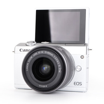 canon佳能eosm200入门级女学生款高清数码旅游vlog微单相机m100港黑白