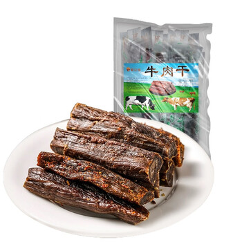 ManJiFu 曼记福 风干牛肉干约500g（麻辣味）全利兔-实时优惠快报