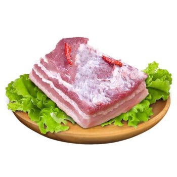 桃西村 新鲜五花肉散养生猪肉生鲜五花肉猪肉红烧 1斤五花肉(不带皮)
