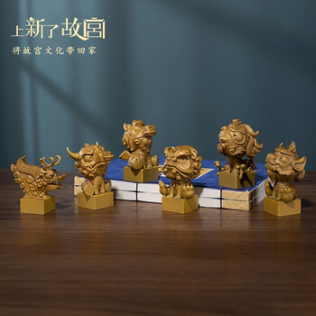 上新了文创 故宫摆件 桌面装饰铜摆件 文创礼盒生日礼物礼品 醒狮全利兔-实时优惠快报