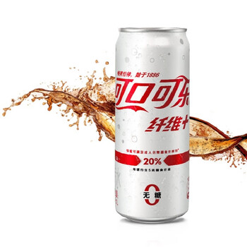 京喜特价：Coca-Cola 可口可乐 纤维+ 无糖零卡零糖 汽水 330ml*12罐食品类商品-全利兔-实时优惠快报